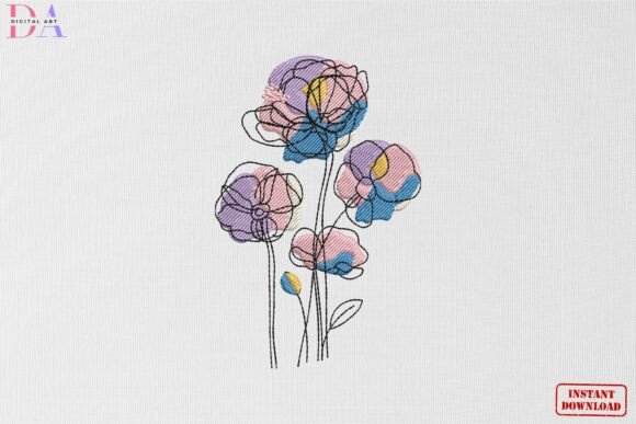 Abstract Pastel Floral Bloom: A Design Review for Small Business Merch