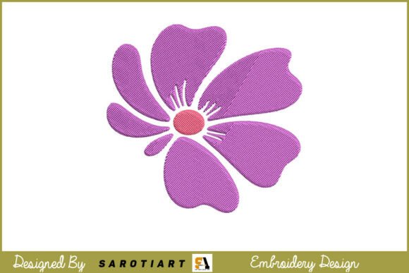 Boho Flower Embroidery Design