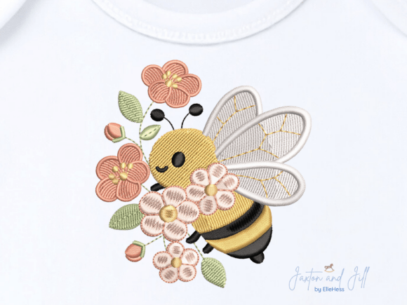 Honey Bee Floral Embroidery Design Review for Seasonal Product
